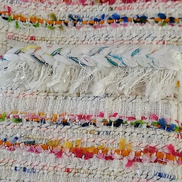 J. Crew Womens Long Sleeve Cropped Textured Tweed Blazer Sz 2p - Picture 12 of 12